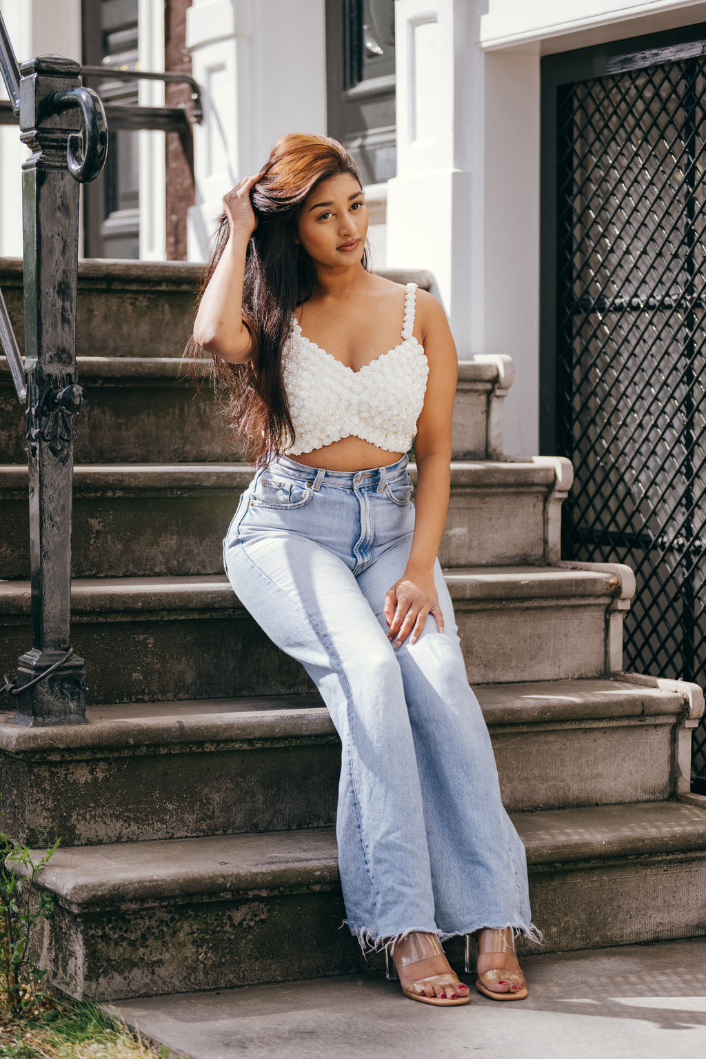 Camélia de Luxe Top van Shivaya – luxe couture dames top