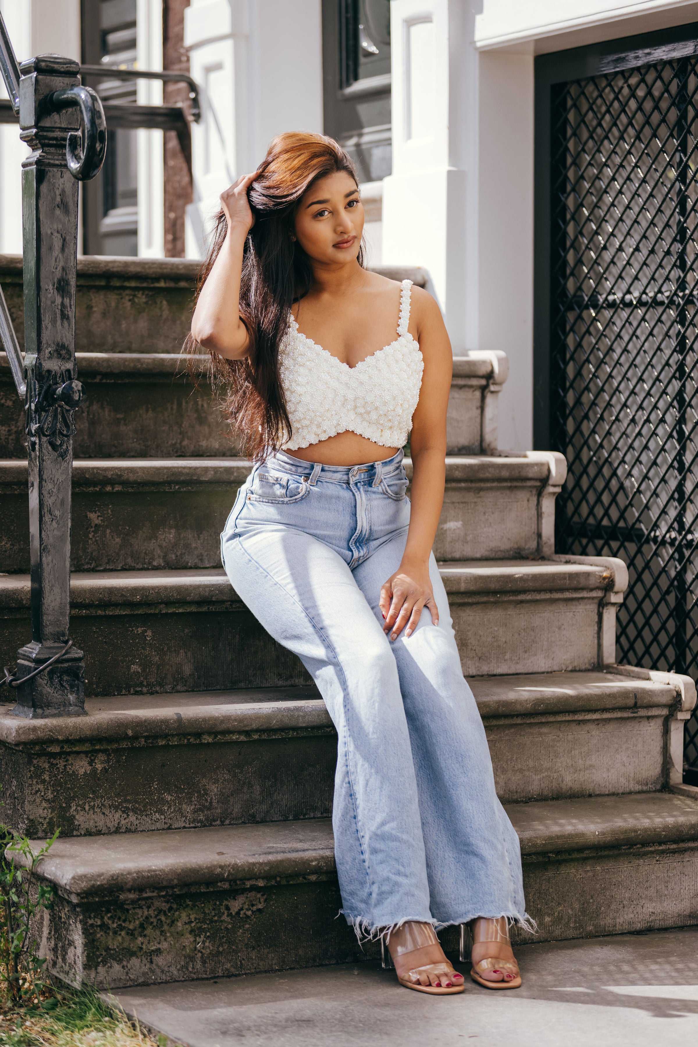 Camélia de Luxe Top van Shivaya – luxe couture dames top