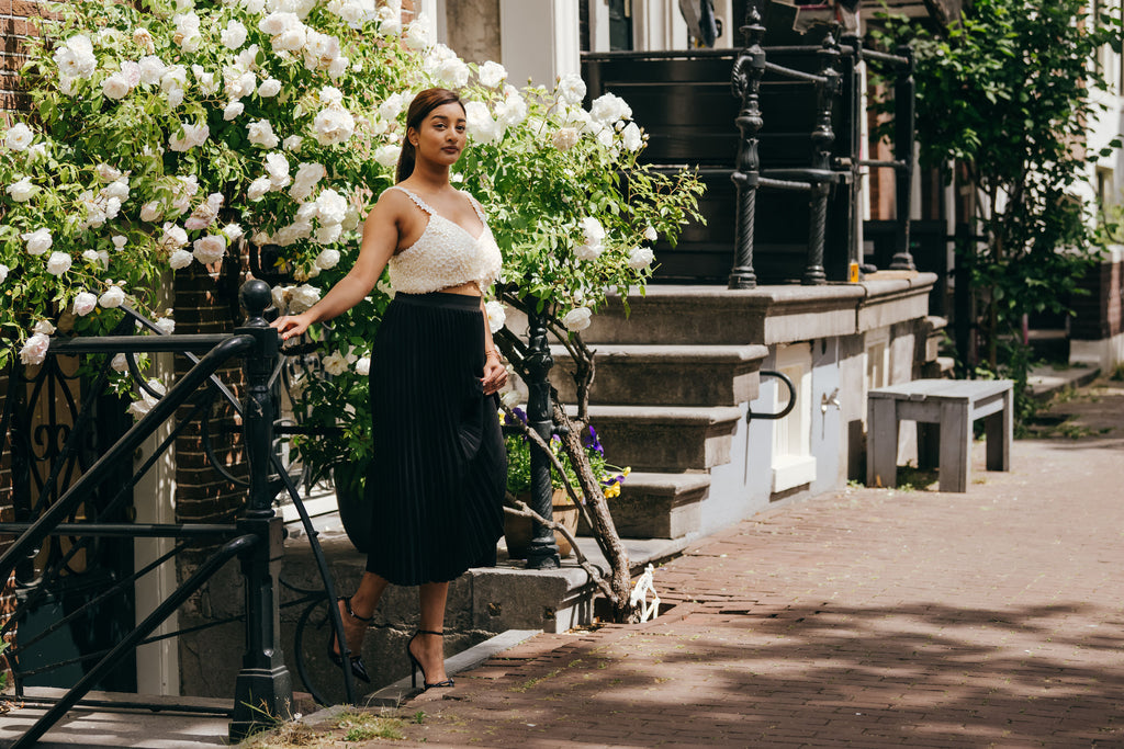 Elegante outfit met de Jasmin de Luxe Top van Shivaya